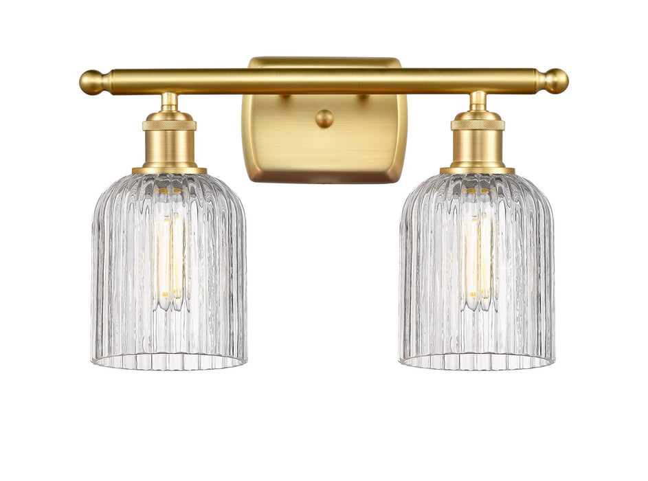 Innovations 516-2W-SG-G559-5CL Two Light Bath Vanity, Satin Gold