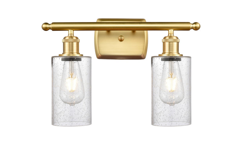 Innovations 516-2W-SG-G804 Two Light Bath Vanity, Satin Gold