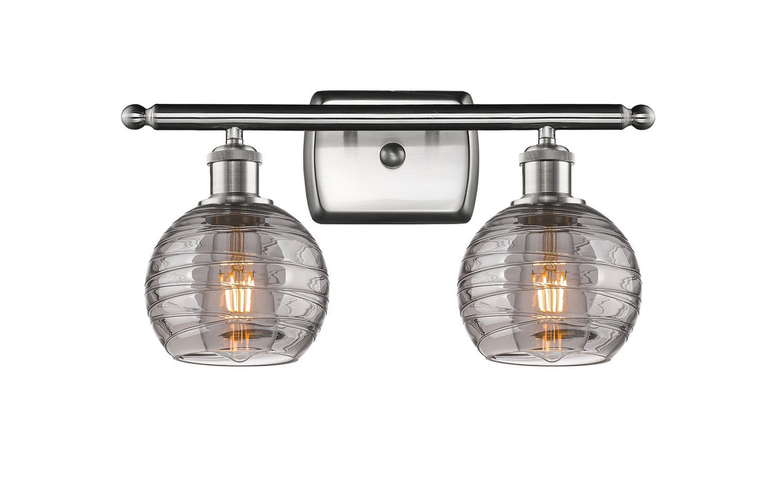 Innovations 516-2W-SN-G1213-6SM Two Light Bath Vanity, Brushed Satin Nickel