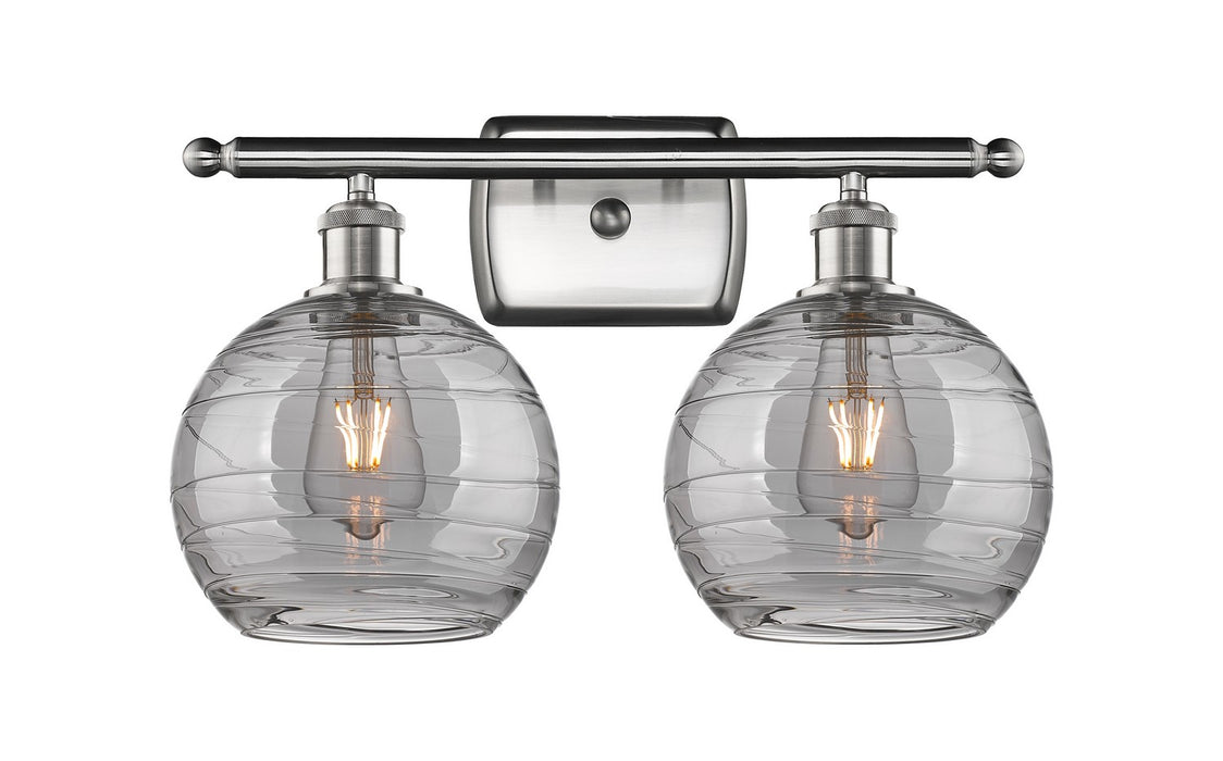 Innovations 516-2W-SN-G1213-8SM Two Light Bath Vanity, Brushed Satin Nickel