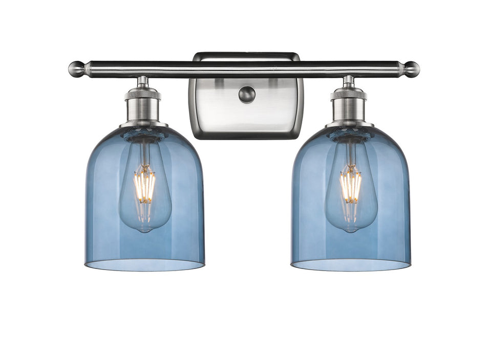 Innovations 516-2W-SN-G558-6BL Two Light Bath Vanity, Brushed Satin Nickel