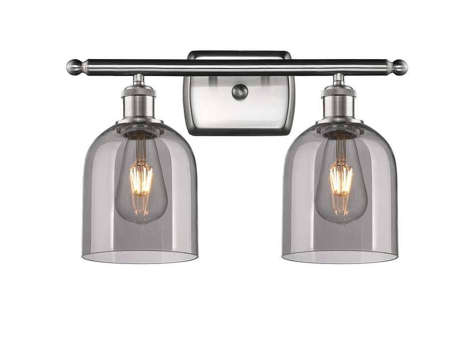 Innovations 516-2W-SN-G558-6SM Two Light Bath Vanity, Brushed Satin Nickel