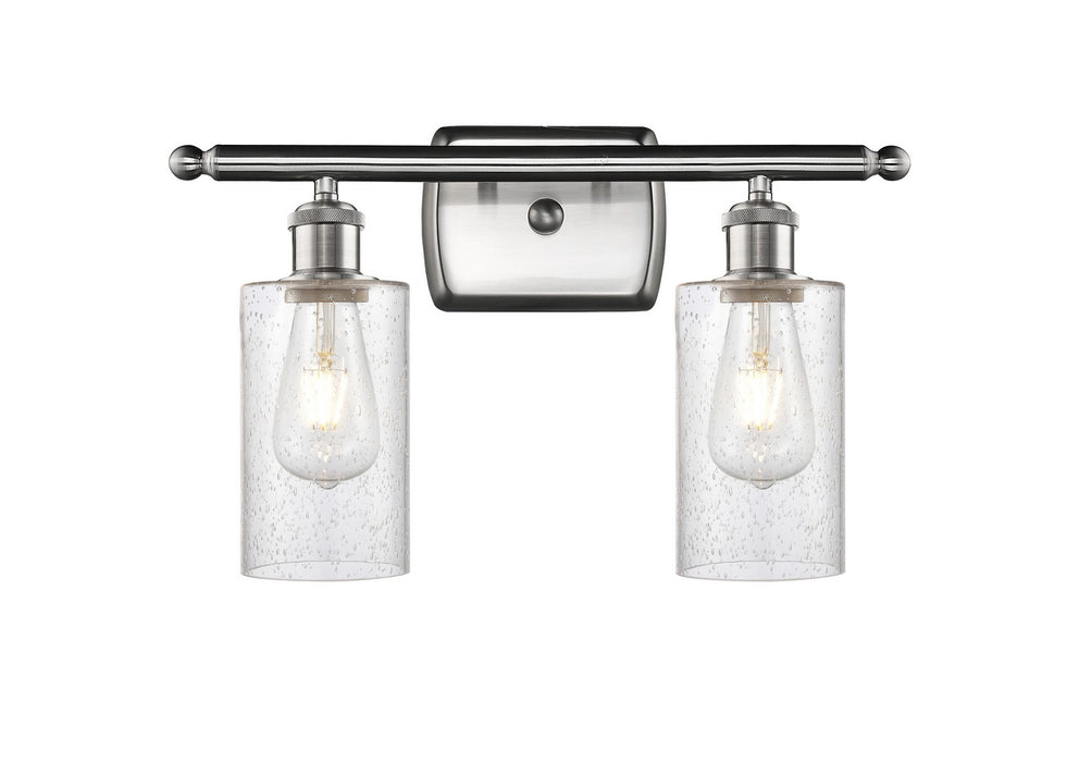 Innovations 516-2W-SN-G804 Two Light Bath Vanity, Brushed Satin Nickel
