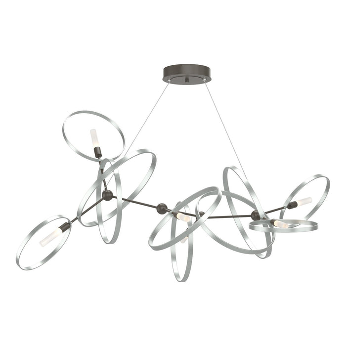 Hubbardton Forge 138920-SKT-STND-07-82 Six Light Pendant, Dark Smoke