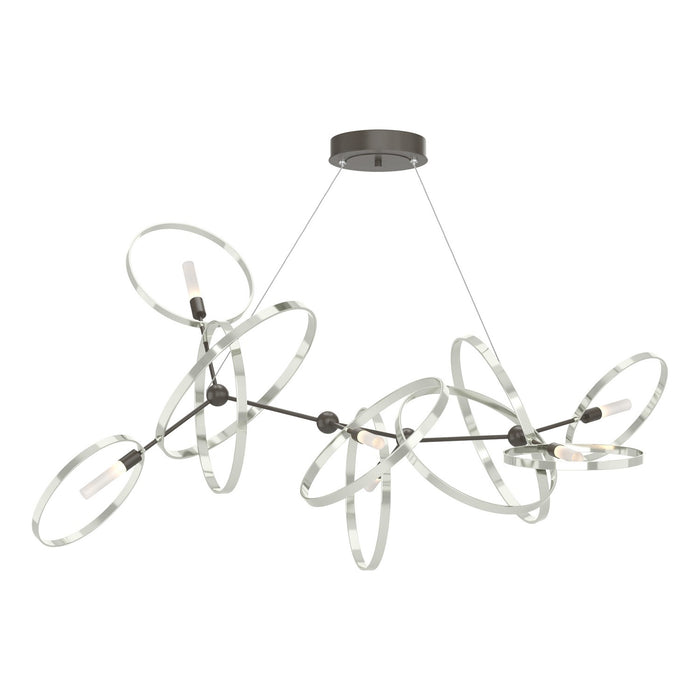 Hubbardton Forge 138920-SKT-STND-07-85 Six Light Pendant, Dark Smoke