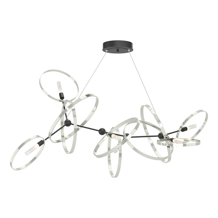 Hubbardton Forge 138920-SKT-STND-10-85 Six Light Pendant, Black