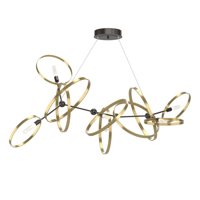 Hubbardton Forge 138920-SKT-STND-14-86 Six Light Pendant, Oil Rubbed Bronze