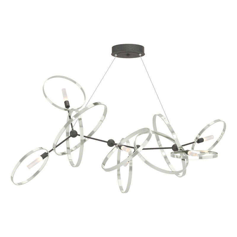 Hubbardton Forge 138920-SKT-STND-20-85 Six Light Pendant, Natural Iron