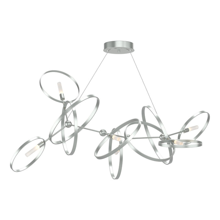 Hubbardton Forge 138920-SKT-STND-82-82 Six Light Pendant, Vintage Platinum