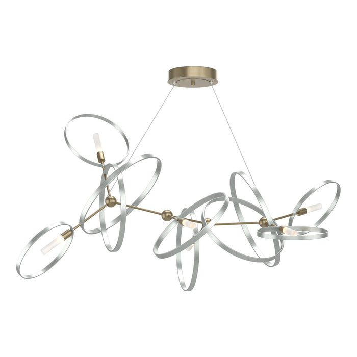 Hubbardton Forge 138920-SKT-STND-84-82 Six Light Pendant, Soft Gold