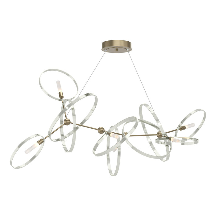 Hubbardton Forge 138920-SKT-STND-84-85 Six Light Pendant, Soft Gold