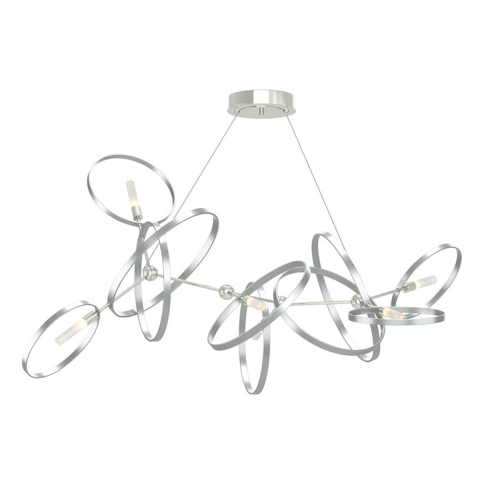 Hubbardton Forge 138920-SKT-STND-85-82 Six Light Pendant, Sterling