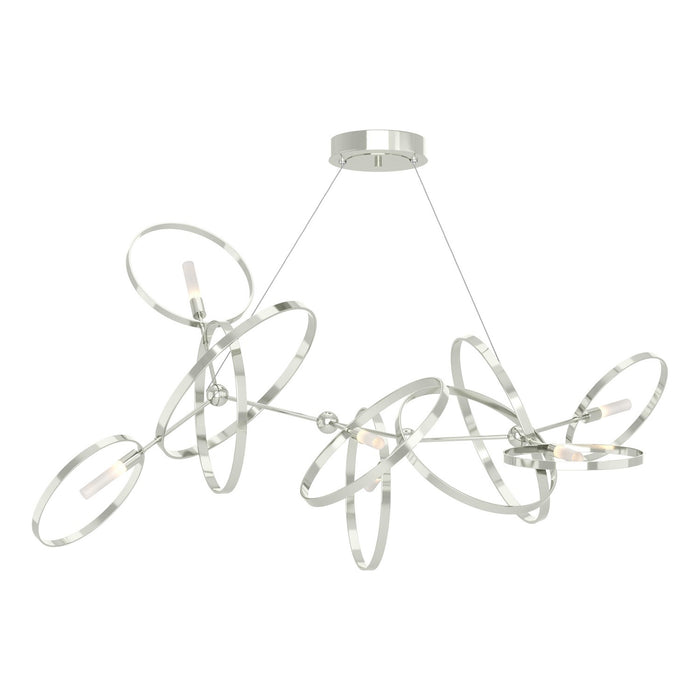 Hubbardton Forge 138920-SKT-STND-85-85 Six Light Pendant, Sterling