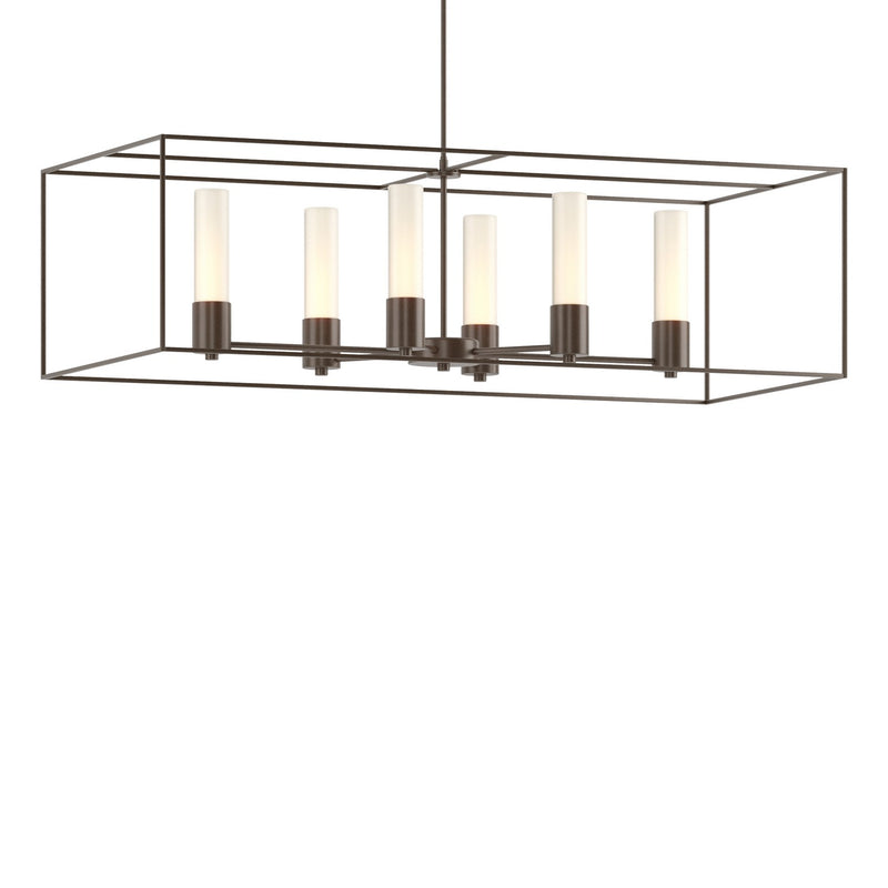 Hubbardton Forge 138940-SKT-MULT-05-05-GG0392 Six Light Pendant, Bronze