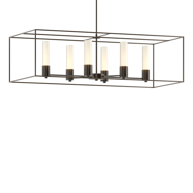 Hubbardton Forge 138940-SKT-MULT-14-05-GG0392 Six Light Pendant, Oil Rubbed Bronze