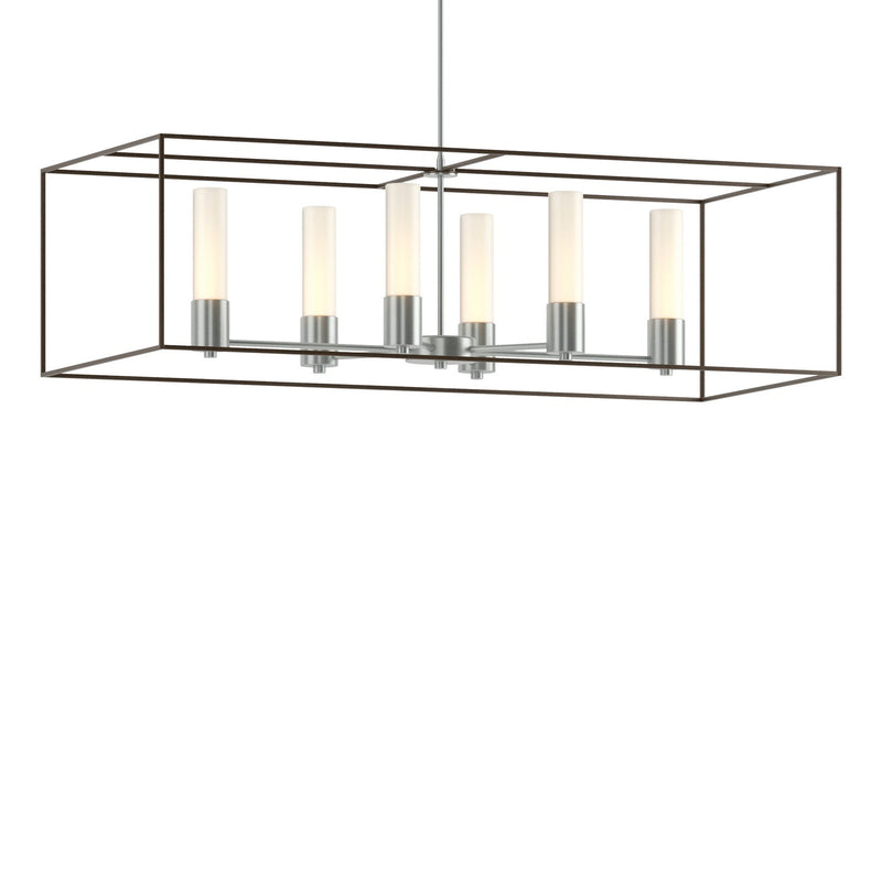 Hubbardton Forge 138940-SKT-MULT-82-05-GG0392 Six Light Pendant, Vintage Platinum