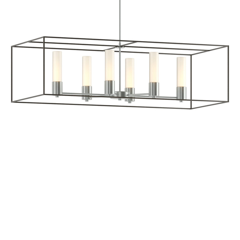 Hubbardton Forge 138940-SKT-MULT-82-07-GG0392 Six Light Pendant, Vintage Platinum