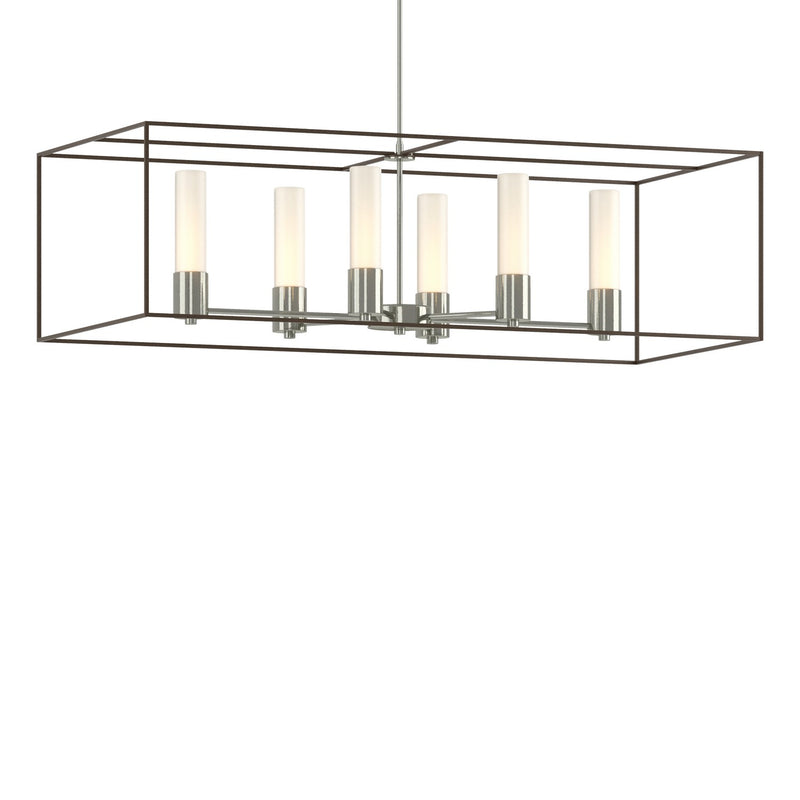 Hubbardton Forge 138940-SKT-MULT-85-05-GG0392 Six Light Pendant, Sterling