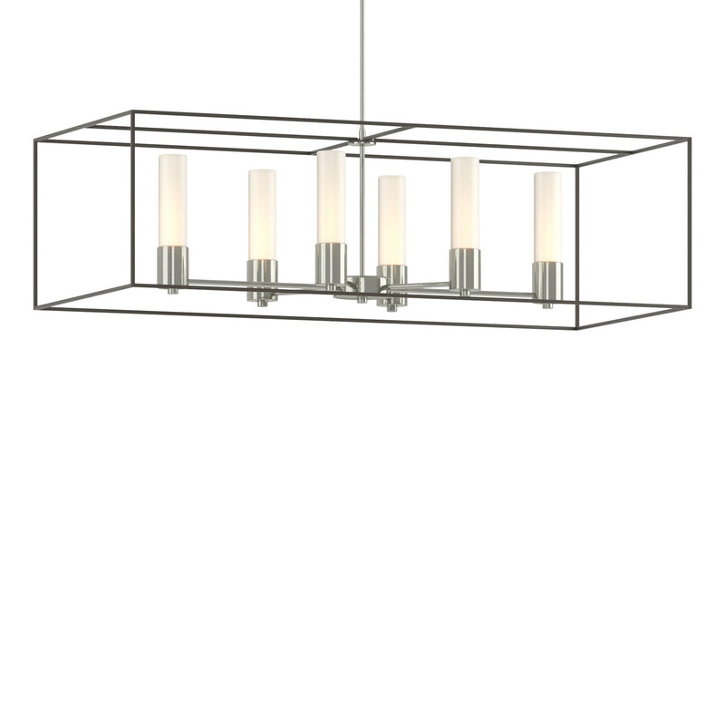 Hubbardton Forge 138940-SKT-MULT-85-07-GG0392 Six Light Pendant, Sterling
