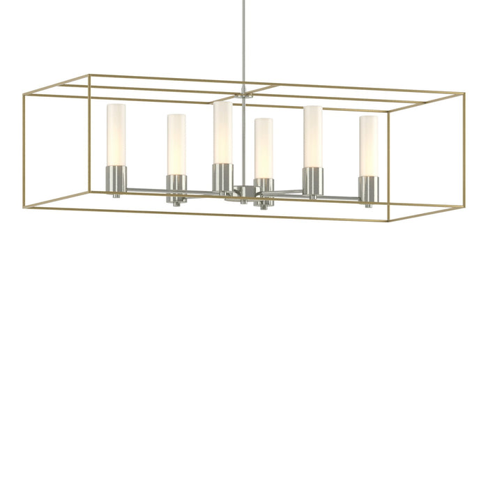 Hubbardton Forge 138940-SKT-MULT-85-86-GG0392 Six Light Pendant, Sterling