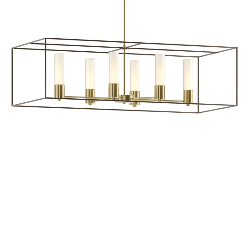 Hubbardton Forge 138940-SKT-MULT-86-05-GG0392 Six Light Pendant, Modern Brass