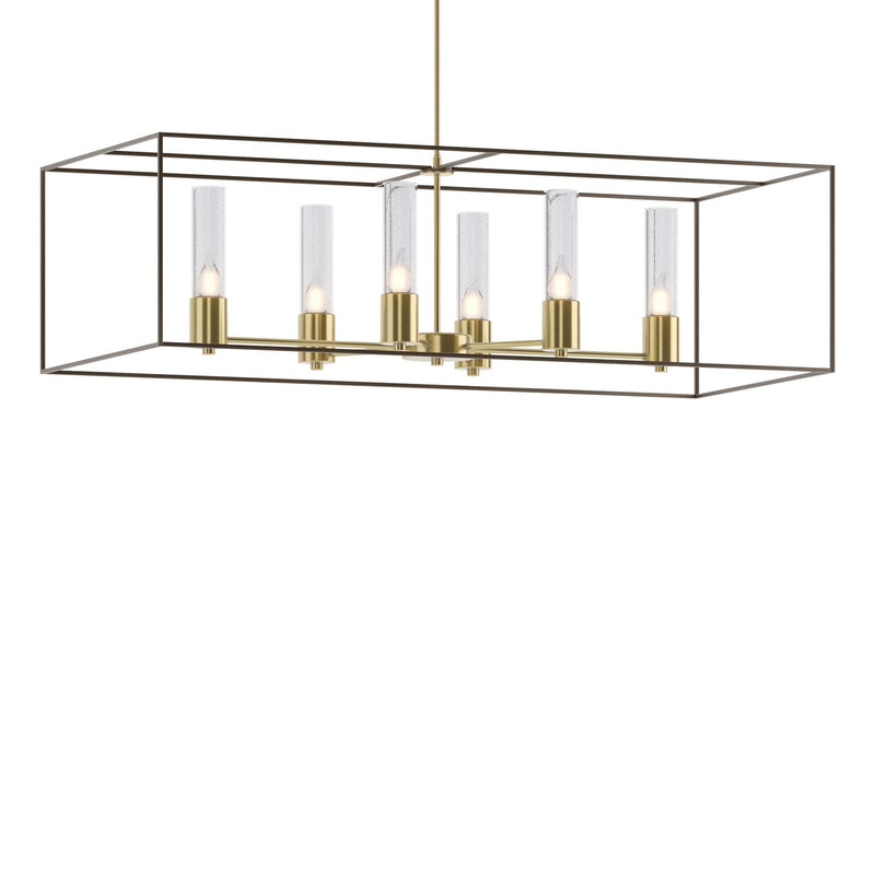 Hubbardton Forge 138940-SKT-MULT-86-05-II0392 Six Light Pendant, Modern Brass