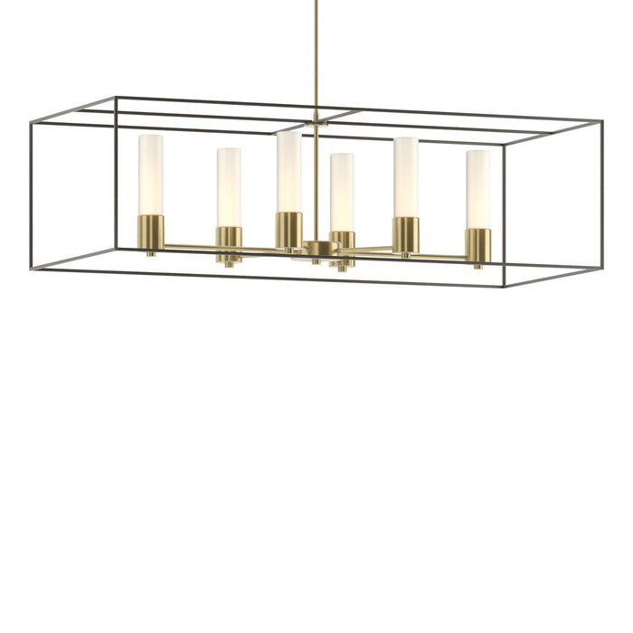 Hubbardton Forge 138940-SKT-MULT-86-07-GG0392 Six Light Pendant, Modern Brass