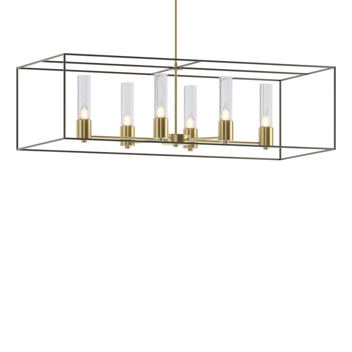 Hubbardton Forge 138940-SKT-MULT-86-07-II0392 Six Light Pendant, Modern Brass