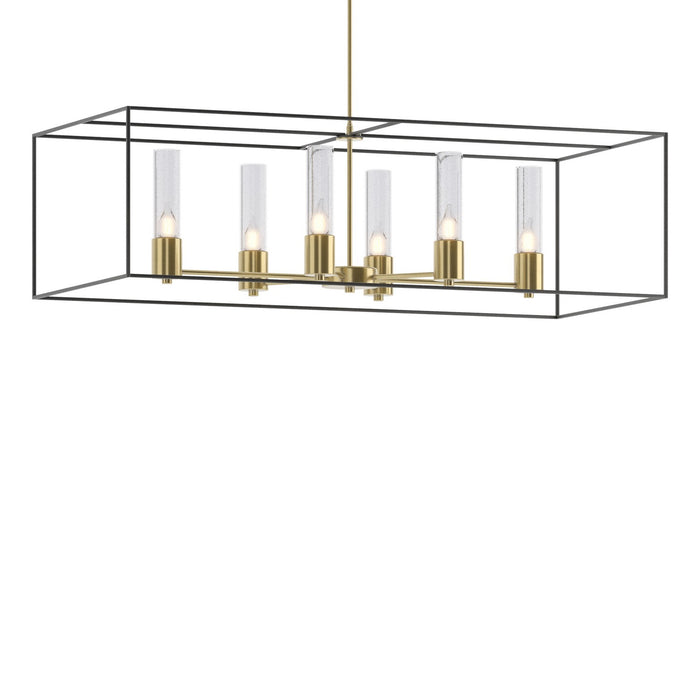 Hubbardton Forge 138940-SKT-MULT-86-10-II0392 Six Light Pendant, Modern Brass