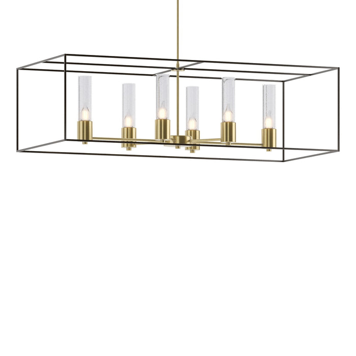 Hubbardton Forge 138940-SKT-MULT-86-14-II0392 Six Light Pendant, Modern Brass
