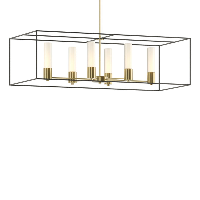 Hubbardton Forge 138940-SKT-MULT-86-20-GG0392 Six Light Pendant, Modern Brass