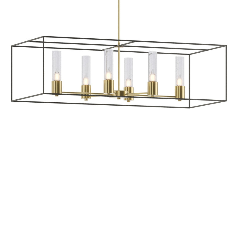 Hubbardton Forge 138940-SKT-MULT-86-20-II0392 Six Light Pendant, Modern Brass