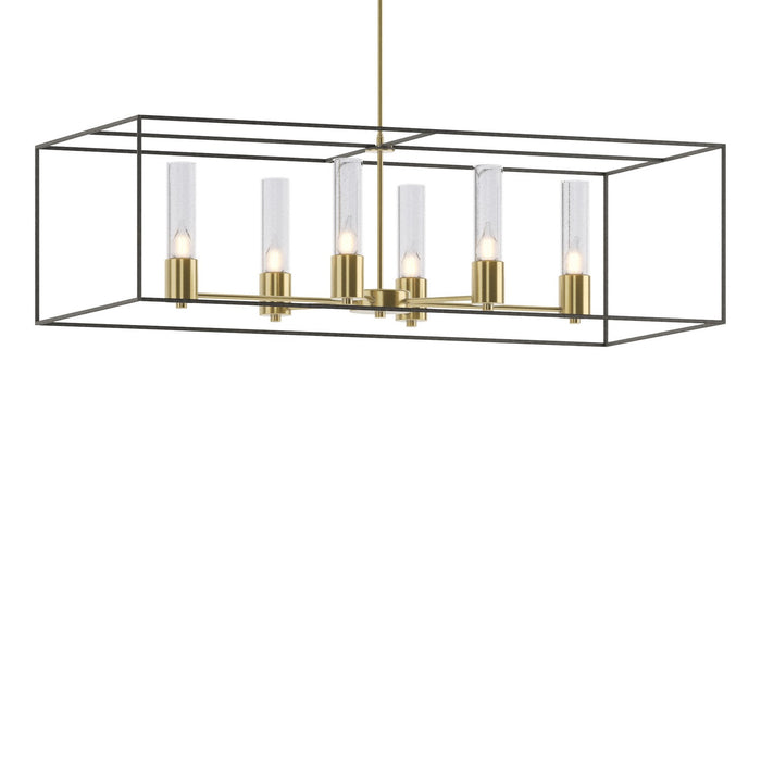 Hubbardton Forge 138940-SKT-MULT-86-20-II0392 Six Light Pendant, Modern Brass