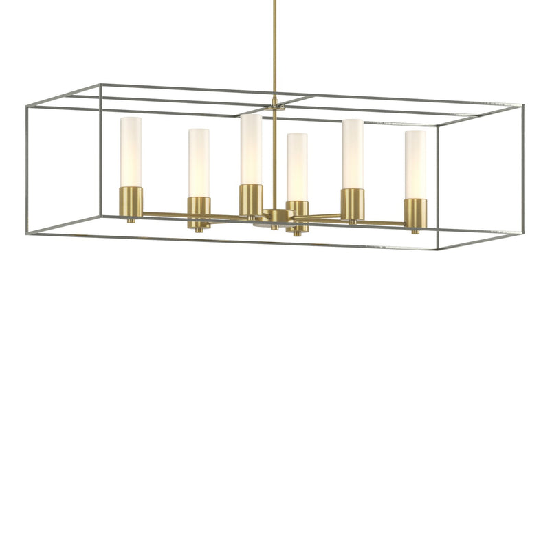 Hubbardton Forge 138940-SKT-MULT-86-85-GG0392 Six Light Pendant, Modern Brass