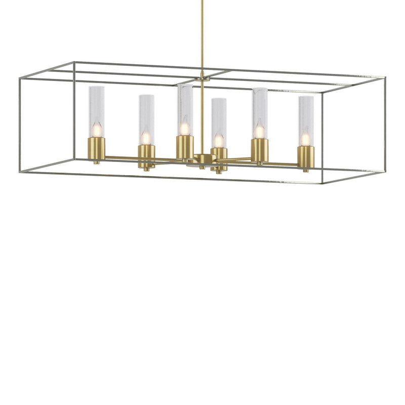 Hubbardton Forge 138940-SKT-MULT-86-85-II0392 Six Light Pendant, Modern Brass