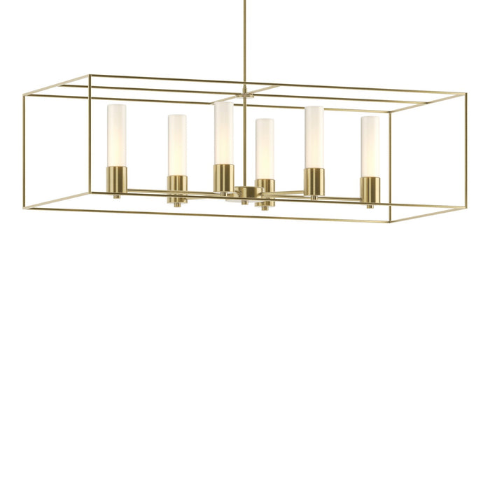 Hubbardton Forge 138940-SKT-MULT-86-86-GG0392 Six Light Pendant, Modern Brass