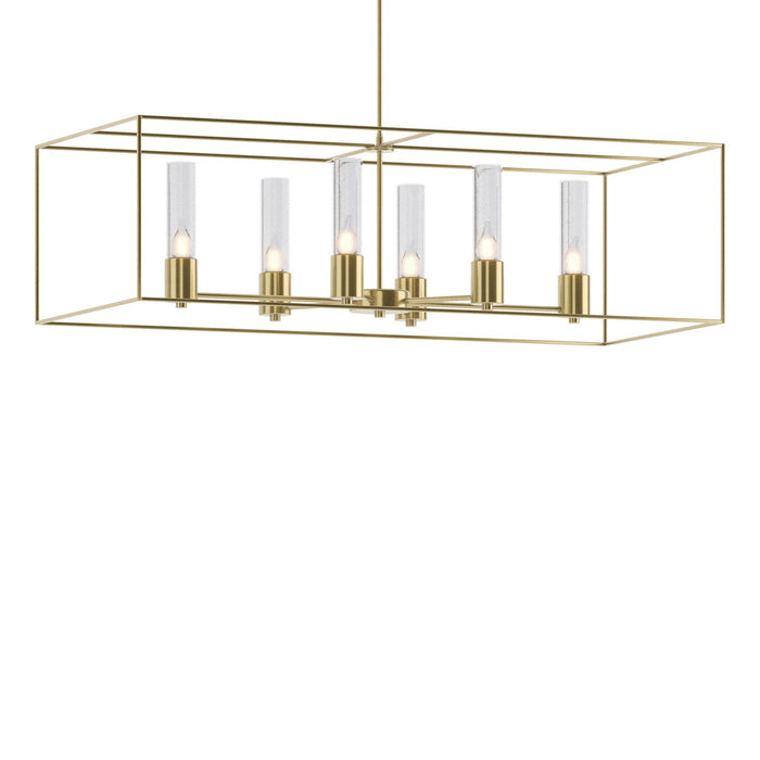 Hubbardton Forge 138940-SKT-MULT-86-86-II0392 Six Light Pendant, Modern Brass