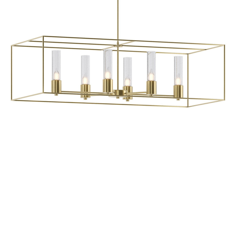 Hubbardton Forge 138940-SKT-MULT-86-86-II0392 Six Light Pendant, Modern Brass