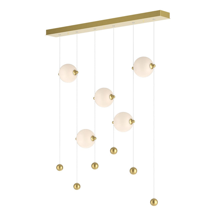Hubbardton Forge 139050-LED-STND-86-GG0668 LED Pendant, Modern Brass
