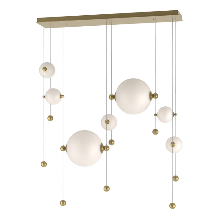 Hubbardton Forge 139054-LED-STND-86-GG0694 LED Pendant, Modern Brass