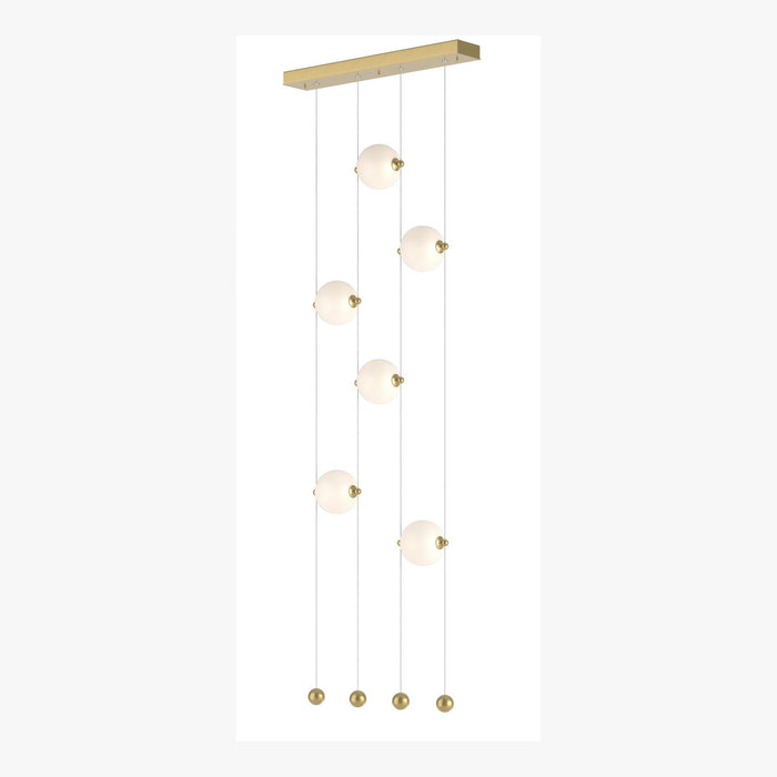 Hubbardton Forge 139055-LED-STND-86-GG0668 LED Pendant, Modern Brass