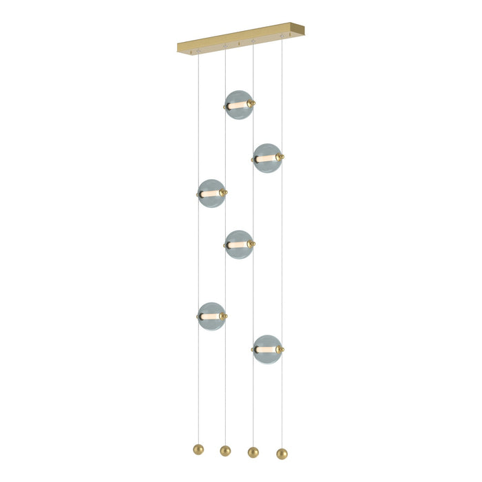 Hubbardton Forge 139055-LED-STND-86-YL0668 LED Pendant, Modern Brass