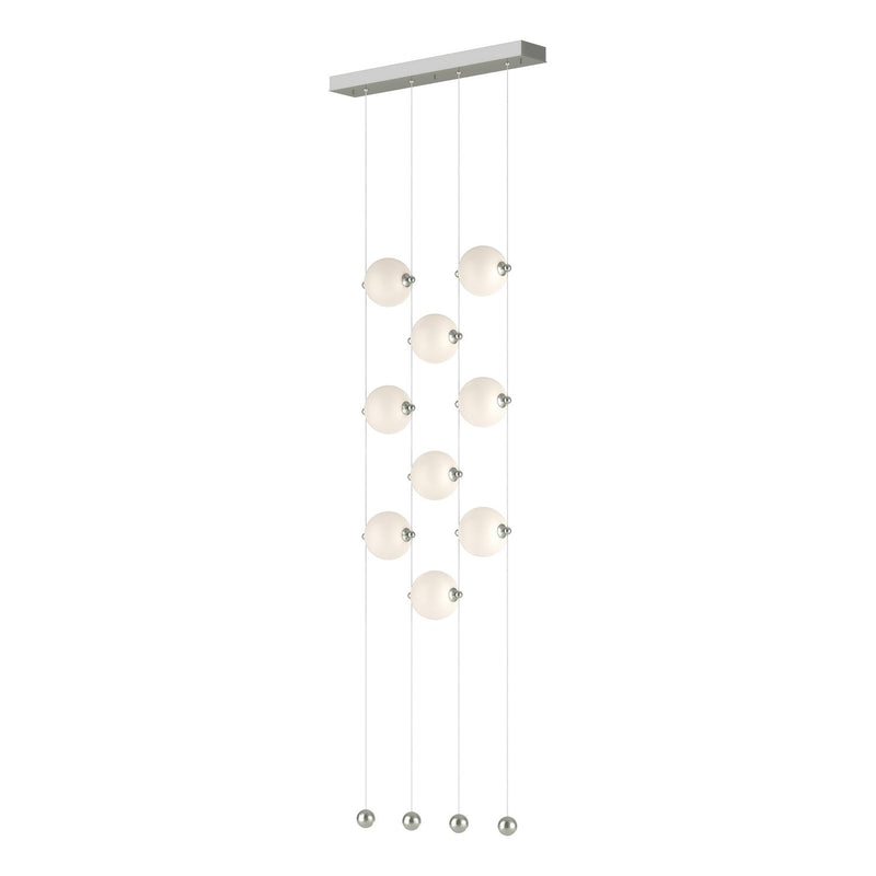 Hubbardton Forge 139057-LED-STND-85-GG0668 LED Pendant, Sterling