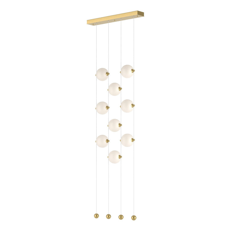 Hubbardton Forge 139057-LED-STND-86-GG0668 LED Pendant, Modern Brass