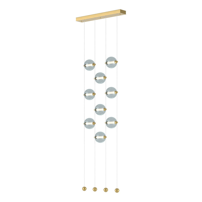 Hubbardton Forge 139057-LED-STND-86-YL0668 LED Pendant, Modern Brass