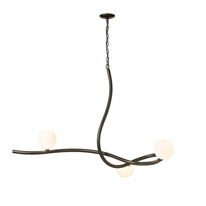 Hubbardton Forge 139201-SKT-14-GG0677 Three Light Pendant, Oil Rubbed Bronze