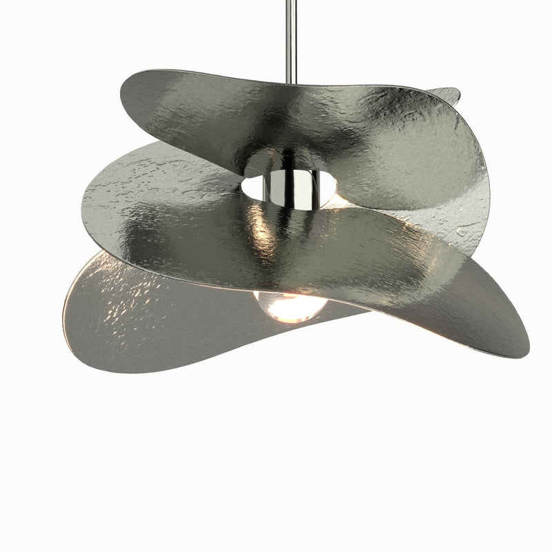 Hubbardton Forge 139450-SKT-MULT-85 One Light Pendant, Sterling