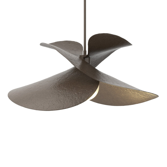 Hubbardton Forge 139455-SKT-MULT-05 One Light Pendant, Bronze