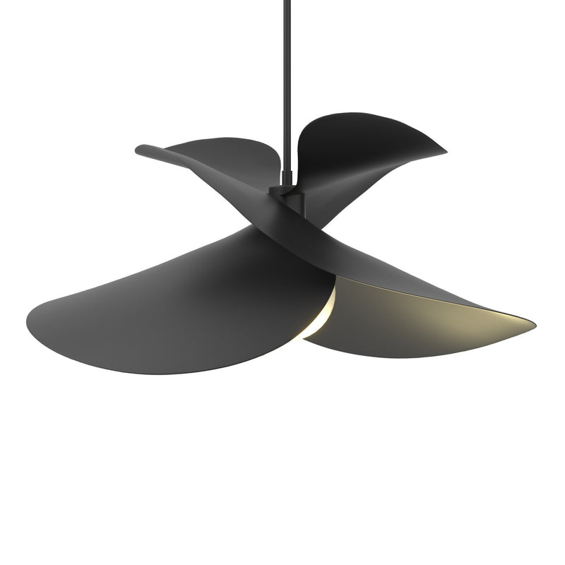 Hubbardton Forge 139455-SKT-MULT-10 One Light Pendant, Black