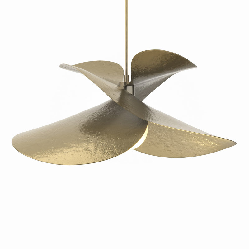 Hubbardton Forge 139455-SKT-MULT-86 One Light Pendant, Modern Brass